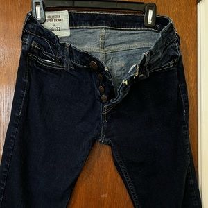 Hollister Dark blue super skinny jeans 30 x 32